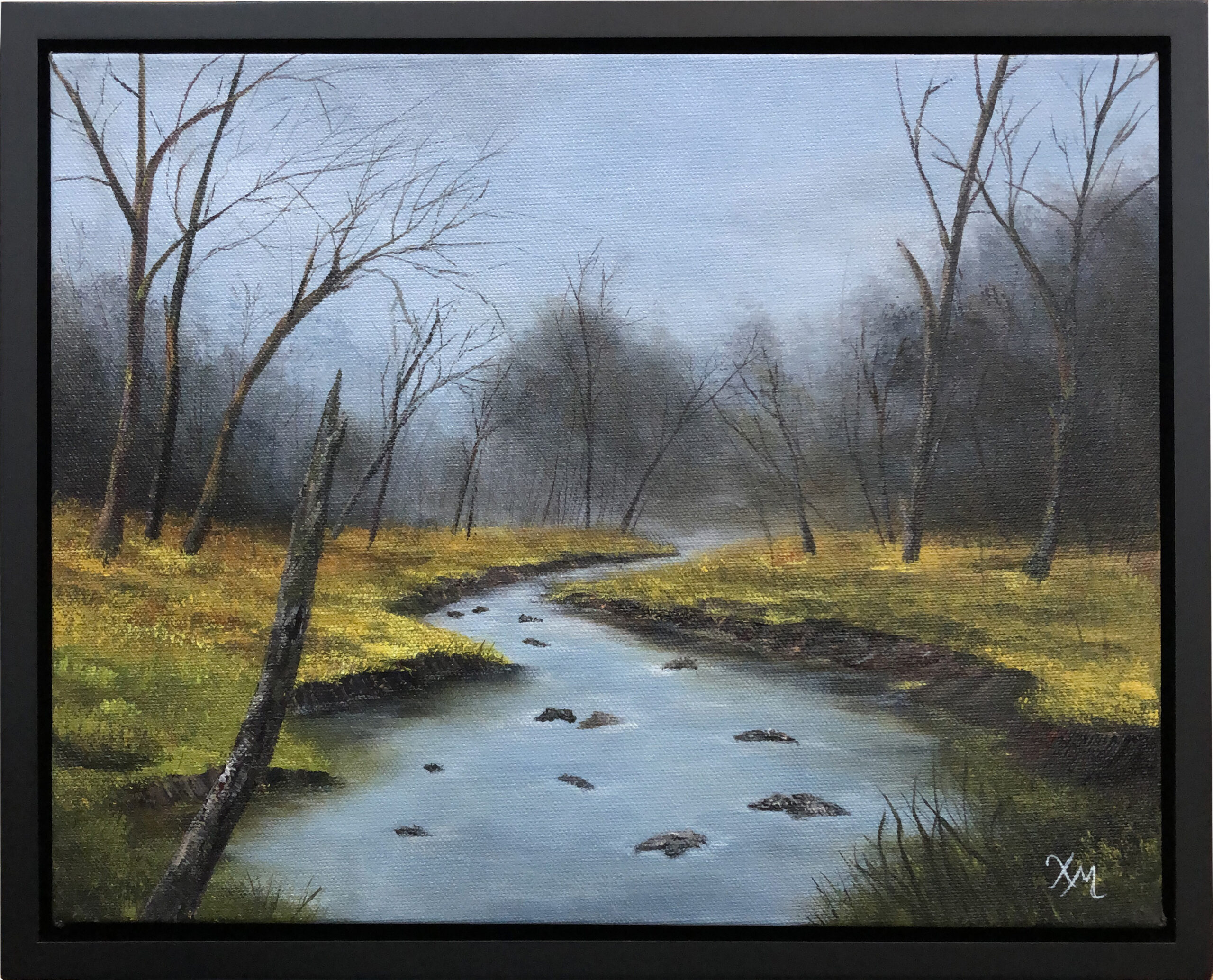 Framed - Distant Fog - Fine Art by Xandria Maurer