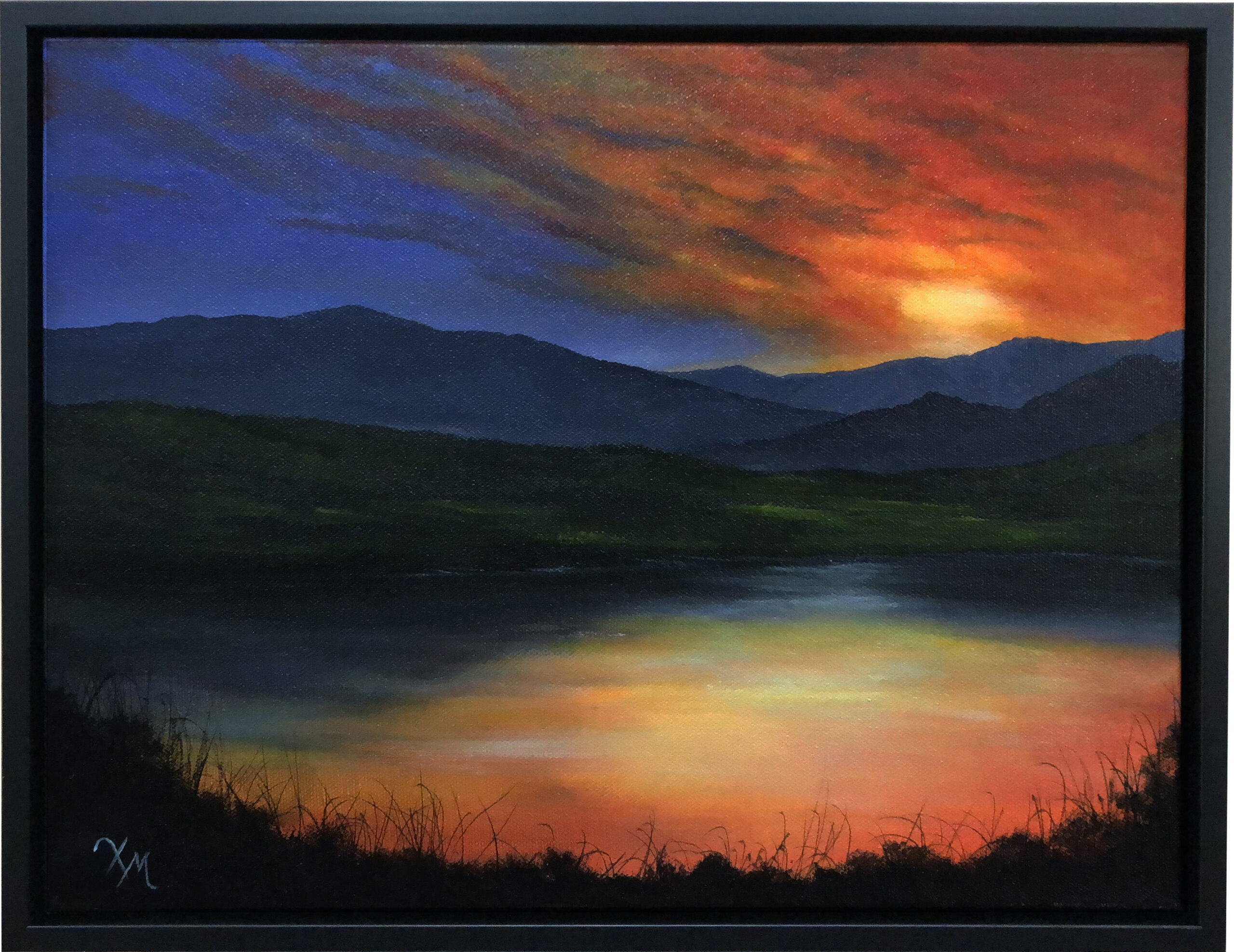 Framed - Fiery Sky - Fine Art by Xandria Maurer