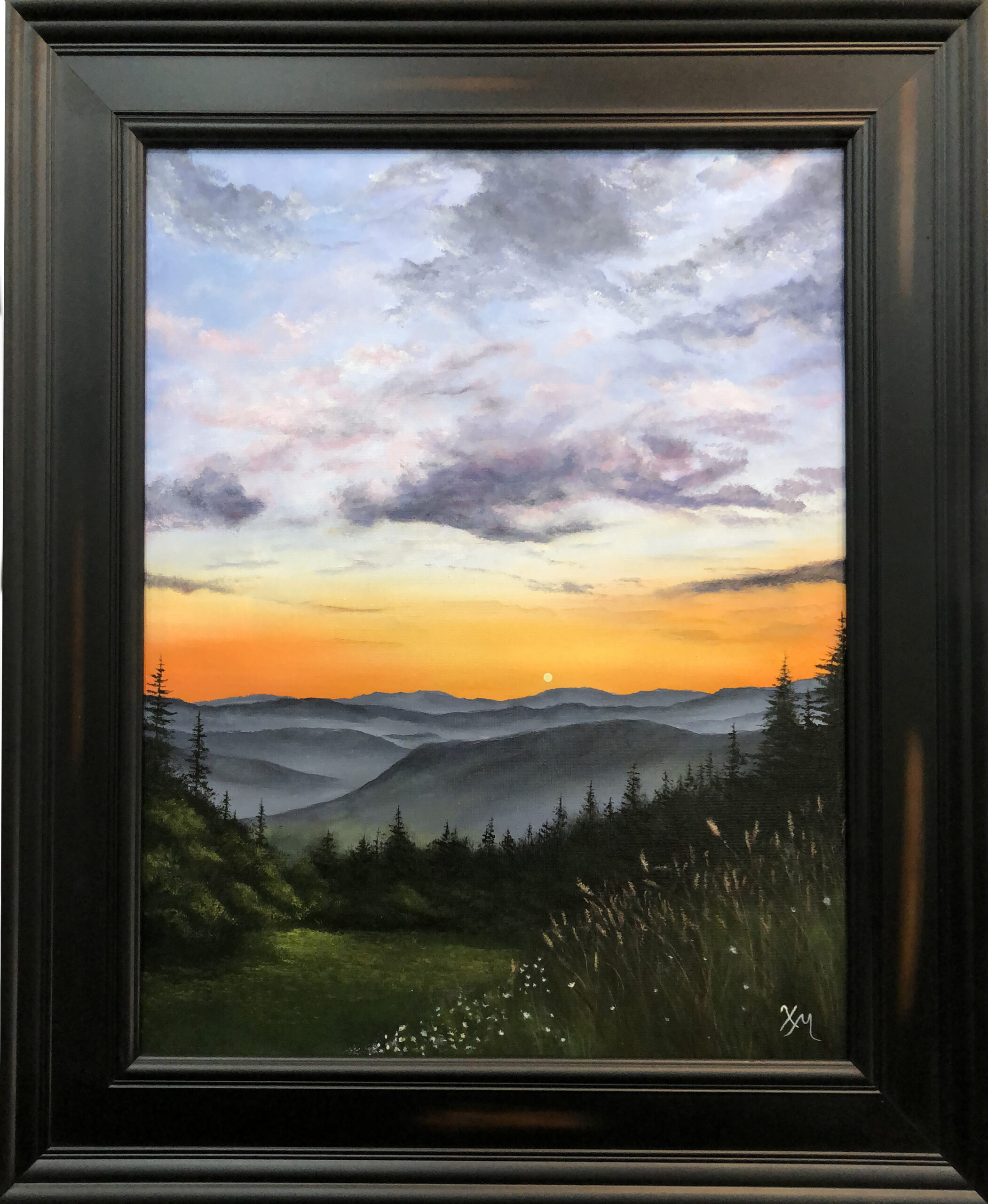 Framed - Mountain View - Fine Art by Xandria Maurer