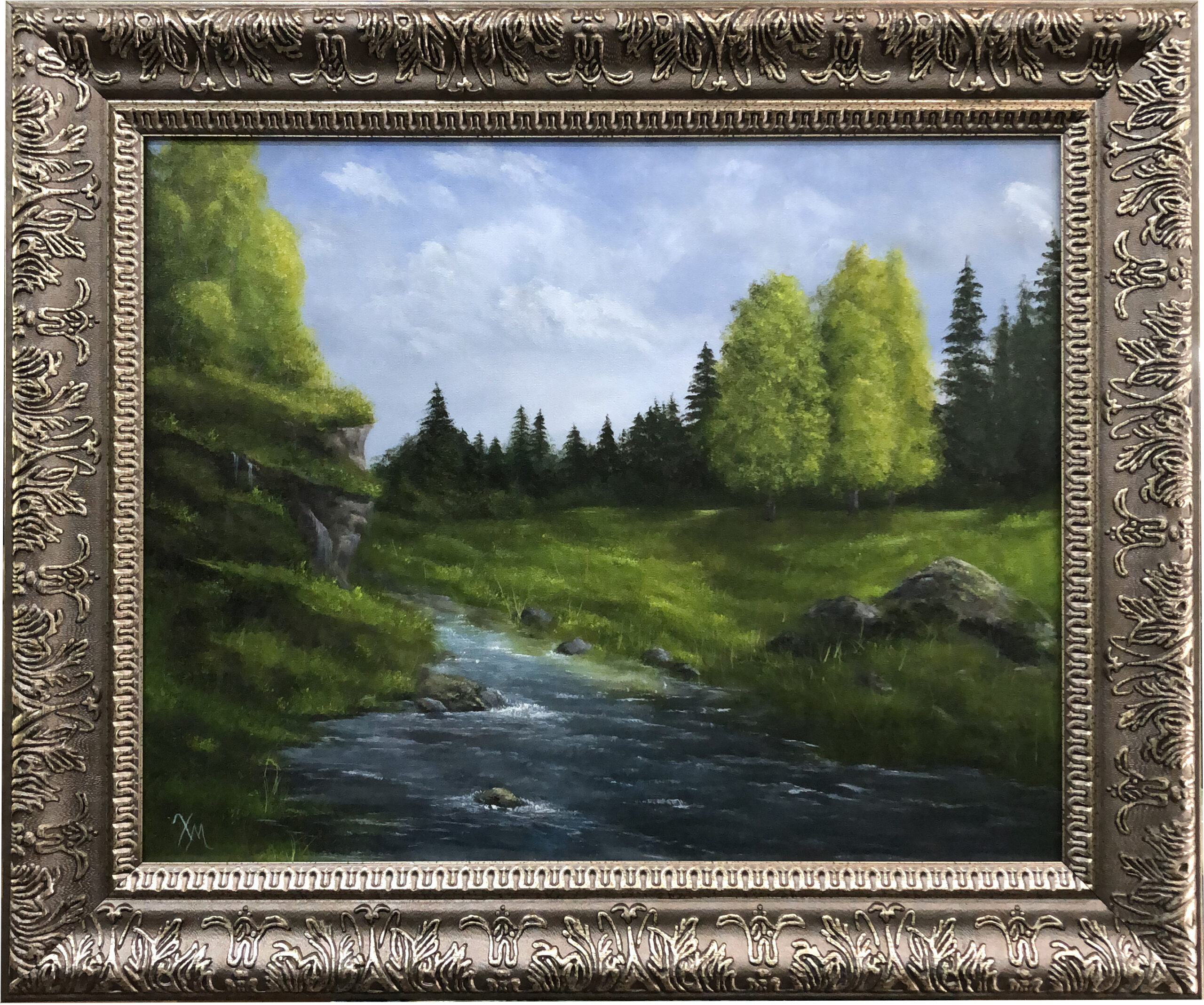 Framed - Spring Creek - Fine Art by Xandria Maurer