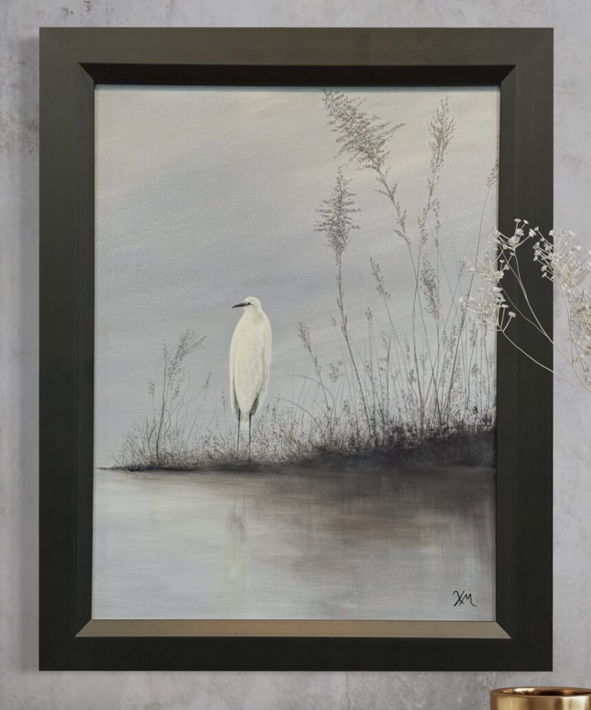 Heron in the Mist - Fine Art by Xandria Maurer