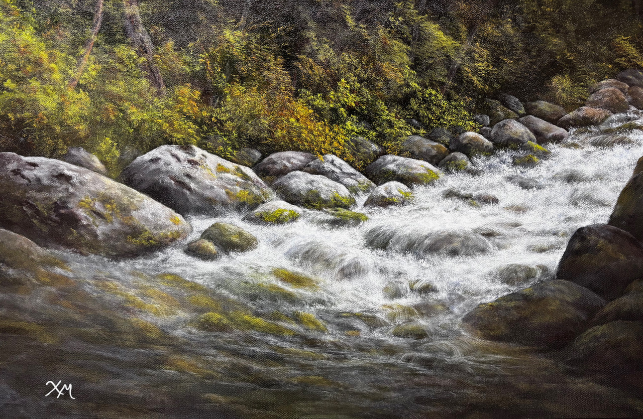 Where the River Sings - Fine Art by Xandria Maurer