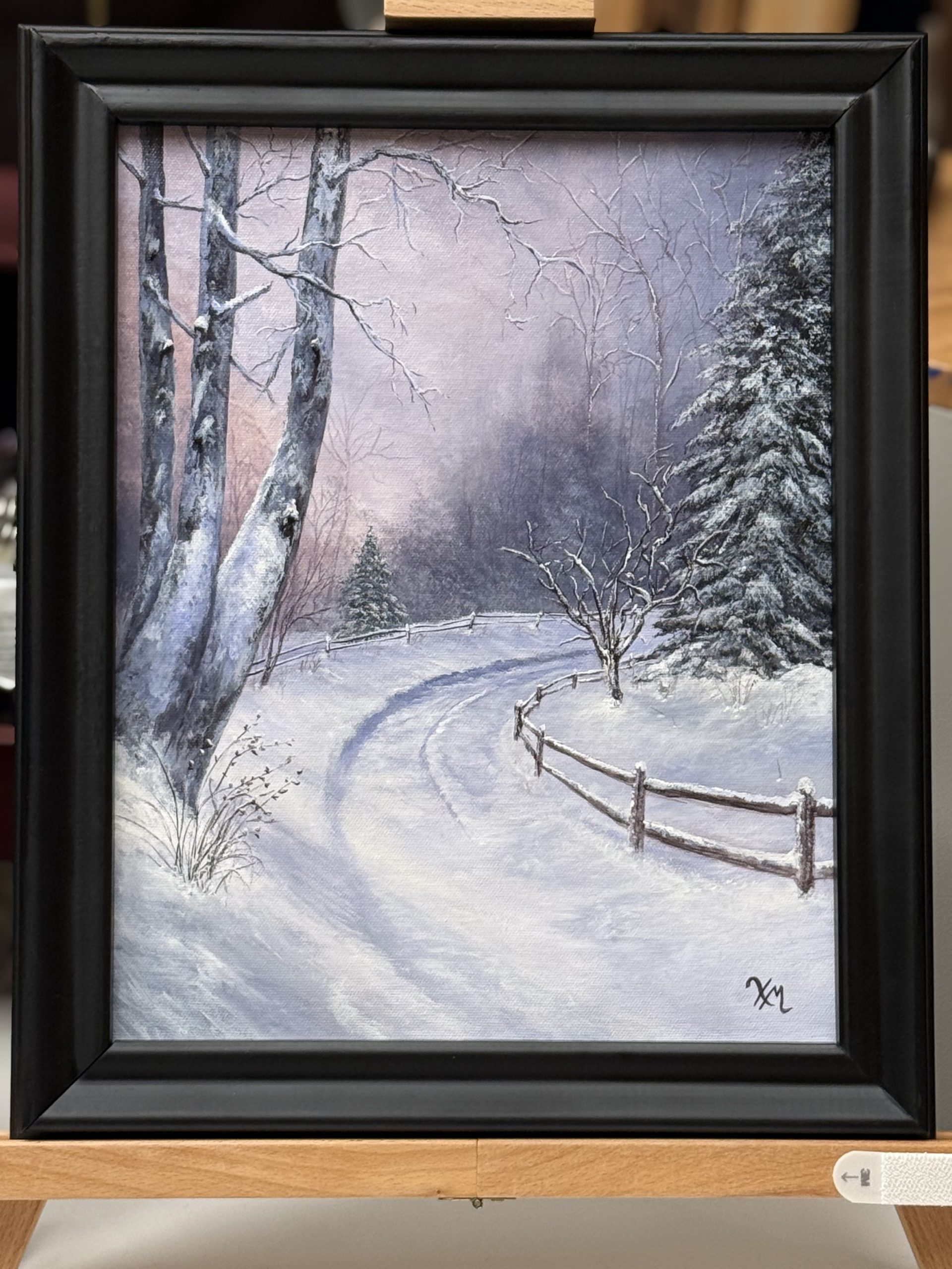 Twilights Drift on Easel - Fine Art by Xandria Maurer