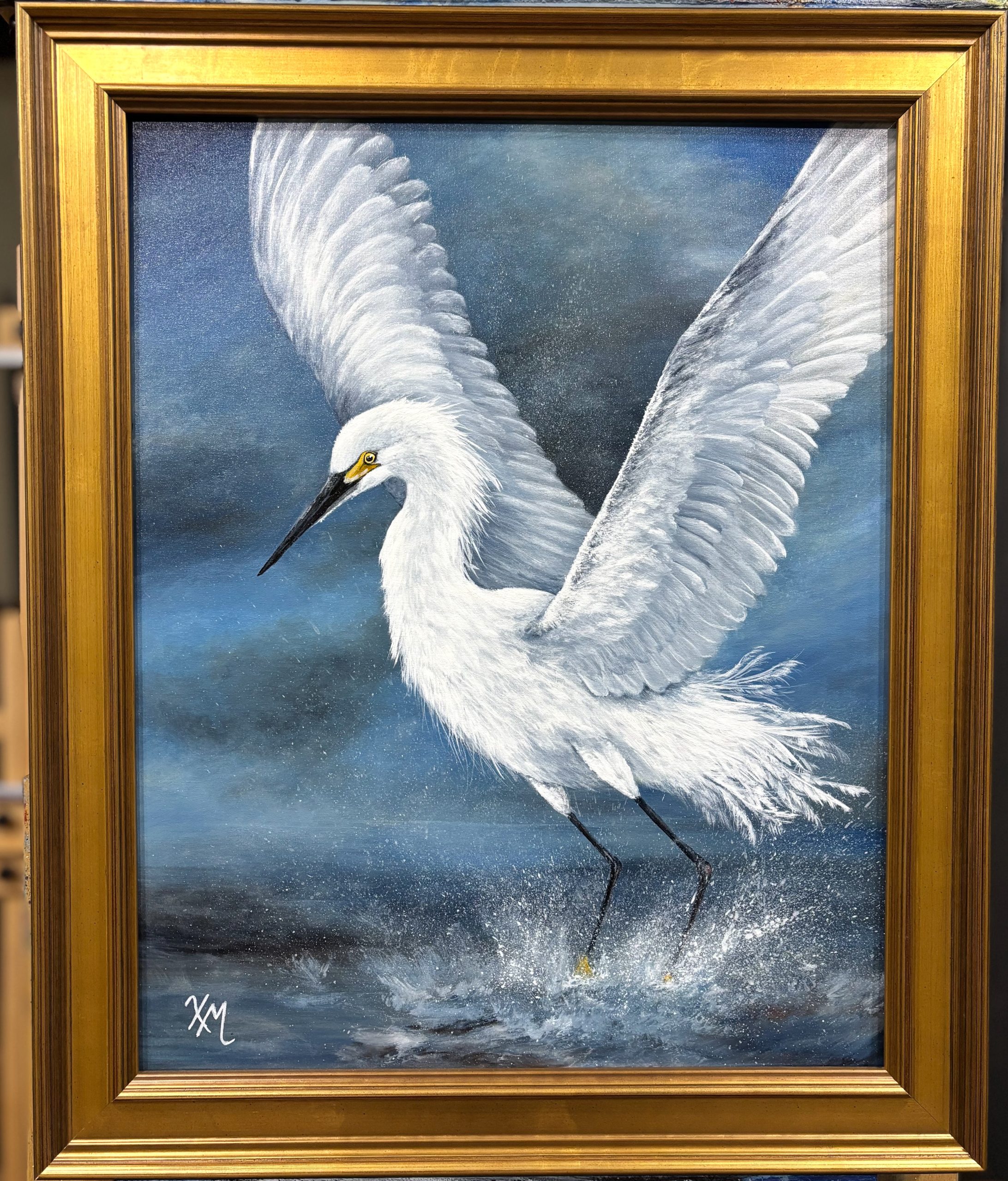 Grace in the Tempest framed - Fine Art by Xandria Maurer